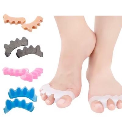 China Flexible ready to ship Toe Spacer Silicone Black acceptable for shoes for sale