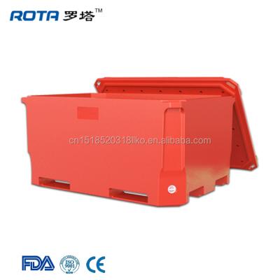 China Sustainable High Quality Insulated Fish Container Food Pan Carrier With Cooling for sale