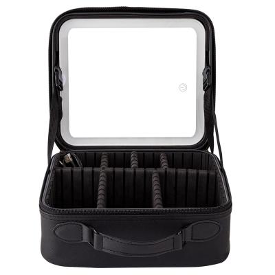 China Small LED Modern LED Light Storage Bag Mirror Makeup Mirror (Removable) for sale