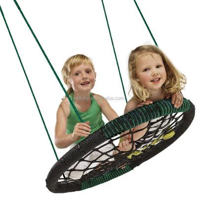 China Foldable Kids Round Web Tree Swing Net Playground Platform Indoor/Outdoor Height Adjustable for sale