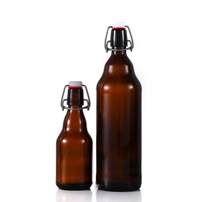 China Wholesale Custom Beverage Logo 330ml Beer Bottle Brown Enzyme Glass Bottle for sale