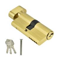 China Single Side Door Lock Cylinder With Keys Brass Zinc Alloy Material Dia 60mm 70mm Size for sale