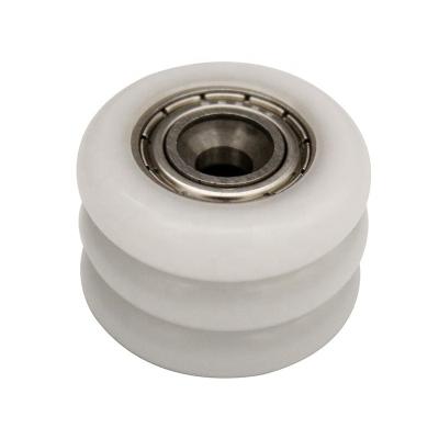 China 9mm Width Nylon Door Rollers , Dia 31mm Nylon Garage Door Wheels 608ZZ Bearing for sale