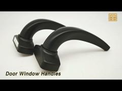 Sliding Door Window Handles 360 Degrees Aluminum / Zinc Black