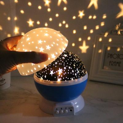 China Best Modern Starlight Projection Night Light 360 Degree Rotation Star Audio Remote Control Spherical Projector for sale