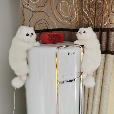 China Wholesale Real Touch Feeling Simulation Plush Climbing Cat For Home Decoration Ornaments for sale