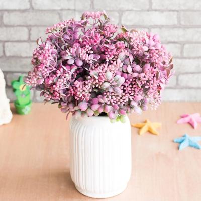 China Wholesale Potted Plastic Milan Fruit Flower Artificial Flower Green Party Plant Decoration Simulation Flower for sale