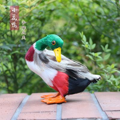 China Universal crafts children's home furniture animal feather poultry ducks simulation fashion shopping group cognitive model for sale