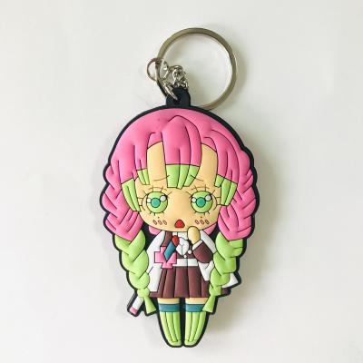 China Wholesale Decoration Charm Clear Plastic Keychain For Bag Cartoon Character Printing Acrylic Key Chain for sale