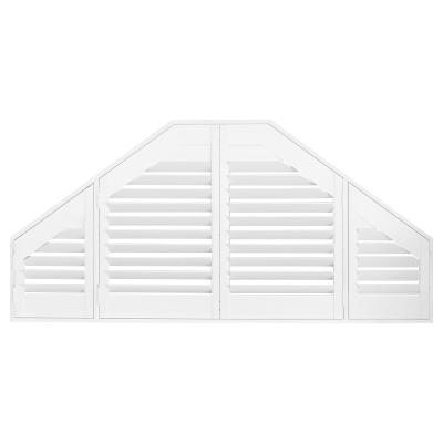 China PVC Modern Plantation Canopy Interior Shutters Finished Shutters With Different Shapes for sale