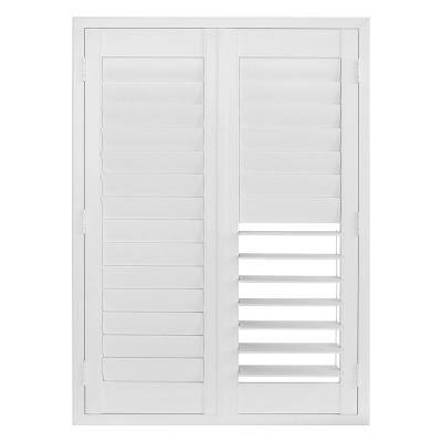 China Best Selling Modern PVC Shutter Plantation Canopy Shutters Suitable For All Windows Custom Sized for sale