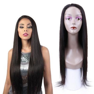 China Popular Silky Straight Wave in Europe and America African Lace Front Straight Human Hair Wigs Water Wave Body Wig for sale