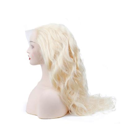 China Hot Selling Body Wave Factory Direct Full Body Wave Blonde 613 Lace Wig Hair for sale