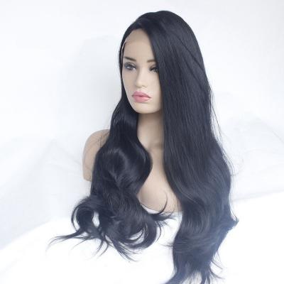 China 12-26 Inch Super Natural Soft Black Big Long Curly Hair Wave Hair Wigs Hair Color Wig Wavy Wig for sale