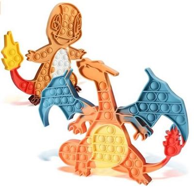 China Power Pops Toys 2021 Silicone Dinosaur Desktop Puzzle Toys Snap New Style for sale