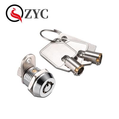 China Zinc Alloy Keyed Differ 10mm Mini Cash Box Drawer Cam Lock For Advertising Machine for sale