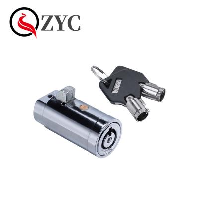 China Zinc Alloy Universal Vending Machine Barrel Round Shape Tubular Lock Cylinder for sale