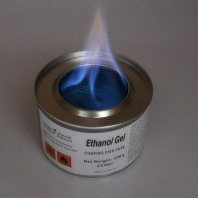 China Äthanol 200g Tin Catering Gel Chafing Fuel, das Nahrungsmittelerwärmungsbrennstoff-Gel kocht zu verkaufen