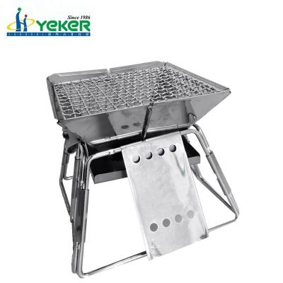 China Easily Assembled Folding Outdoor Charcoal Campers Barbecue Grill for sale