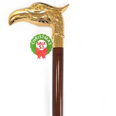 China Luxury Antique Silver Handle Canes Wooden Bird Cane for sale