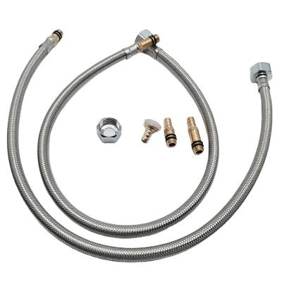 China Corrosion Resistance 304 Stainless Steel Wire Bathroom Accessories Flexible Metal Braided Hose for sale