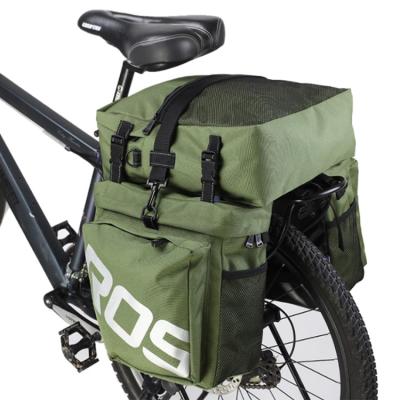 China Water Proof Bike Bag Bicycle Panniers Water Resistant Large Capacity 3 In 1 Rack Trunks Rear Seat Carrier Pack for sale