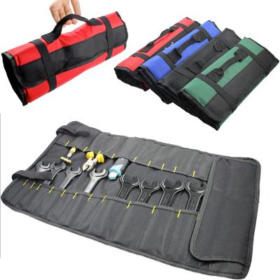 China Universal Multifuction Tool Bags Canvas Tool Roll Pouch for sale