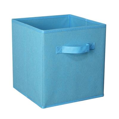 China Simple Viable Color Nonwoven Collapsible Collapsible Storage Box for sale