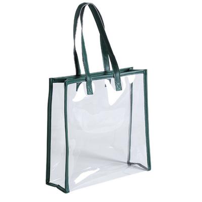 China Non-closing Reusable Eco-friendly Tote Transparent Stadium Snack Bag for sale