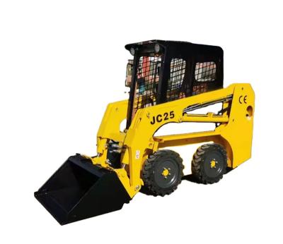 China Factory CE approval mini wheel loader 500kg 700kg 850kg 1050kg 1200kg 1500kg skid steer loader with sweeper for sale