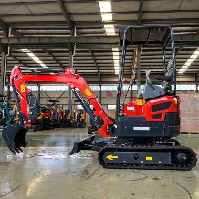 China Earthmoving Machines Mini Excavator Factory Price Free Shipping Small Mini Excavator 1.8 Ton Excavator Mini 1.8 Ton Crawler Mini Excavator EPA CE Euro 5 for sale