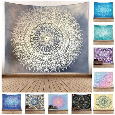 China Wholesale Custom Simple Digital Printed Bohemian Mandala Tapestry 91*71 inch Polyester Decorative Wall Hanging for sale