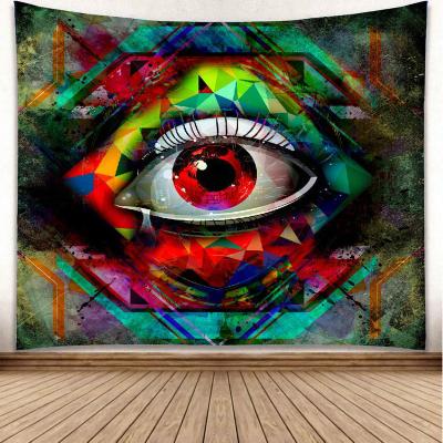 China Simple Premium Fabric Digital Printed Psychedelic Design Wall Hanging Tapestry 80*60 Inch for sale