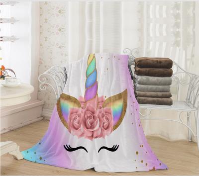 China Portable Custom Design Digital Printed Soft Throw Flannel Fleece Blankets for sale