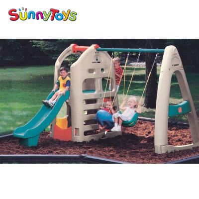 China Kids Play Swing Set Outdoor Play Center Children Preschool Wooden Playsets Equipment For Preschool Playground for sale