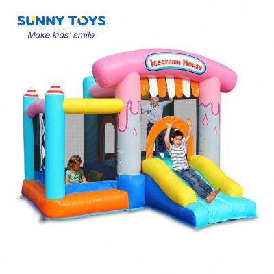 China Amusement Park Play Center Home Use Inflatables Bouncer With Slide for sale