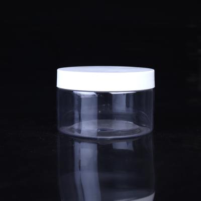 China 50ml cosmetic in 1000ml hot sale empty hair gel food container big amber plastic cream jar with black screw lid for sale