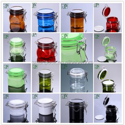 China Fashion Cosmetic Design Customized Color Plastic Kilner PET Jar for sale