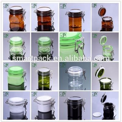 China Custom Skin Care Cream Food Grade Color PET Kilner Jar Manufacturers for sale