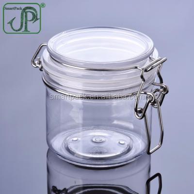 China 350g plastic food tiramisu jar food jar candies packing jar for sale