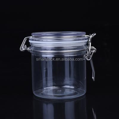 China Food Packaging Cosmetic Packing Empty Plastic Hair Care Packaging Jar Cream Round OEM Service Hair Jar 400ml for sale