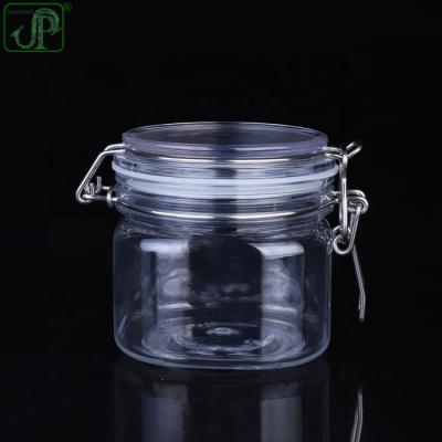 China Skin Care Material 400ml Wire Bullet Square Cream Jar Cream Packing Jar For Food for sale