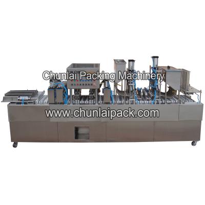 China BG60A Beverage 3000-4000 cups per hour set natural style yogurt cup filling and sealing machine for sale