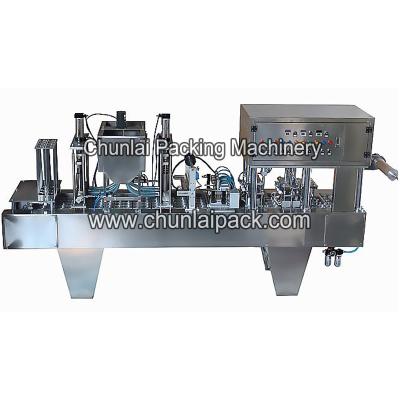 China Zhejiang Factory Price Food Production Line Full Automatic BG Series Jelly Pudding Cup Filling And Sealing Machine for sale