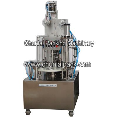 China Rotary Type Cup Beverage KIS900 Filling Sealing Machine for sale