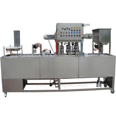 China Beverage Mineral Water Cup Rinsing Filling And Sealing Machine for sale