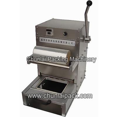 China Desktop Manual Food Tray Sealing Machine for sale