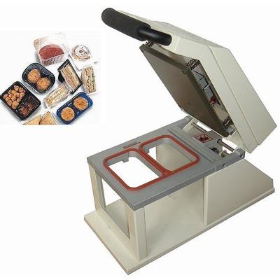 China Tray Food Meat Vegetable Fruit Heat Sealing Machine Vegetable Processing Factory HS-200 Manual Start for sale