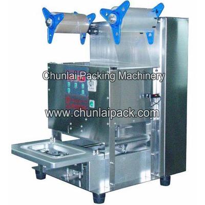 China Automatic Food Table Type Tray Sealing Machine for sale