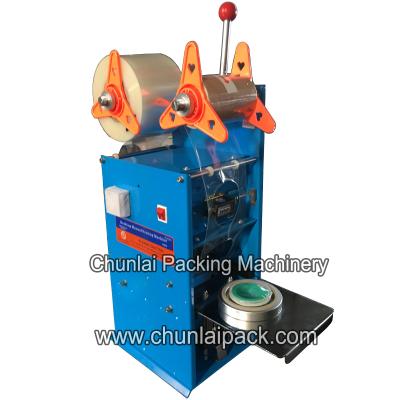 China Food Bubble Tea Yogurt Juice Milk Manual Plastic Cup Sealing Machine for sale